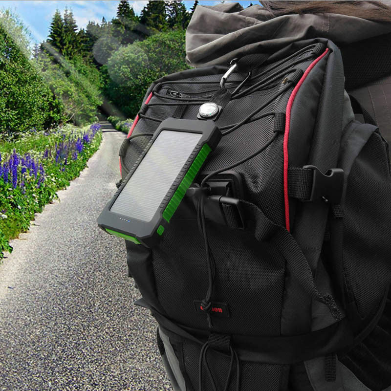 50000Mah Solar Power Bank Portable External Battery Dual USB Phone Charger